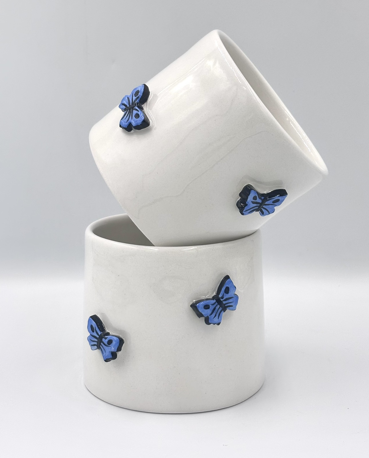 Πήλινη κούπα Blue Flutter