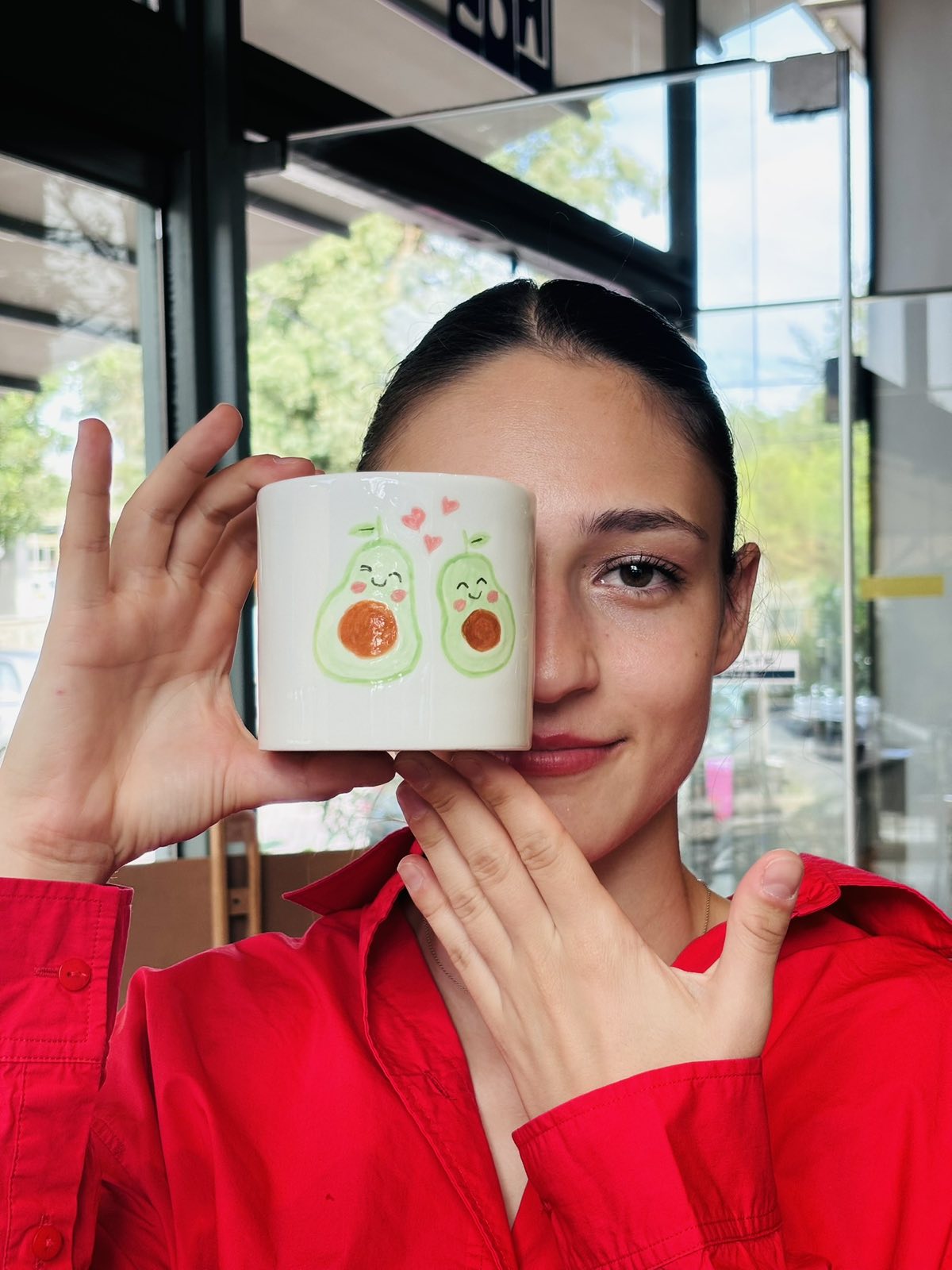 Πήλινη Κούπα Couple Avocado