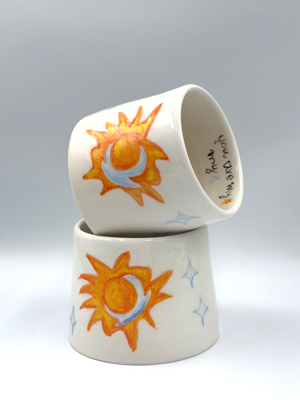 Πήλινη Κούπα Sun & Moon Mug