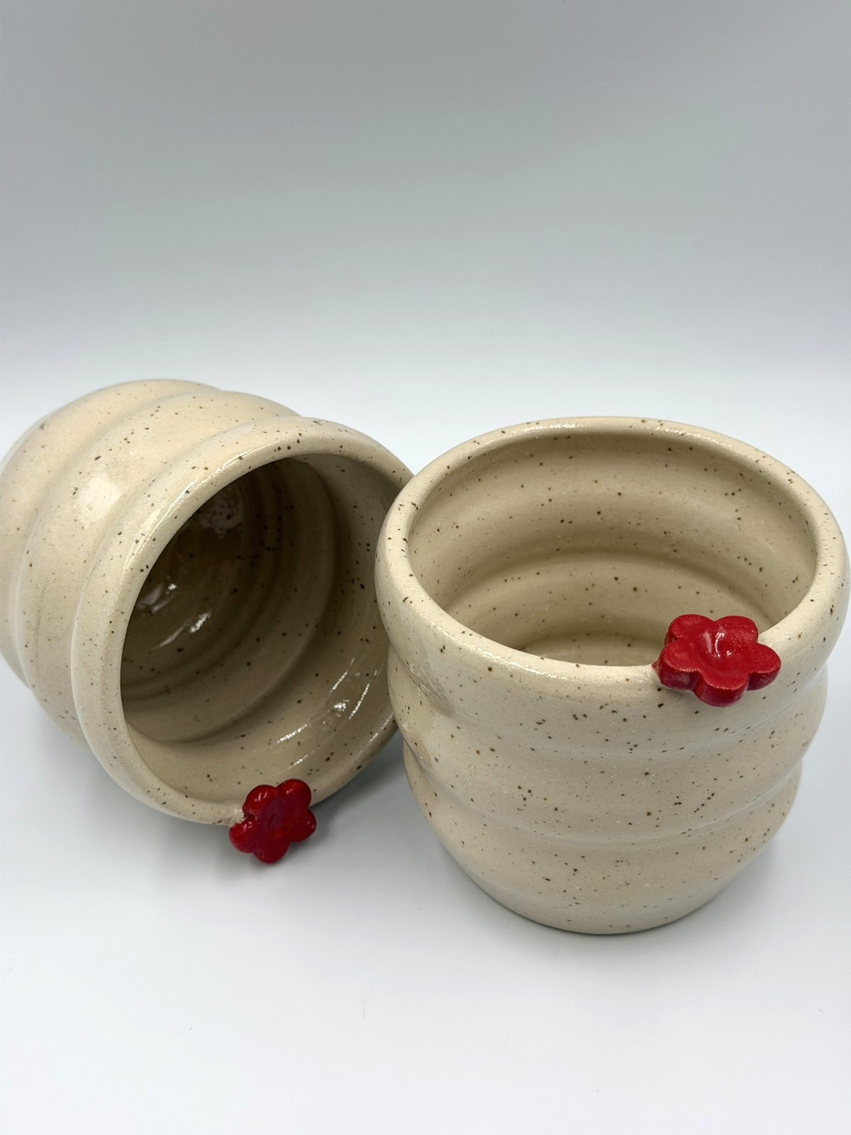 Πήλινη Κούπα Red Flower Mug