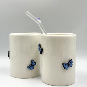 Πήλινη Κούπα Freddo Blue Fly Mug
