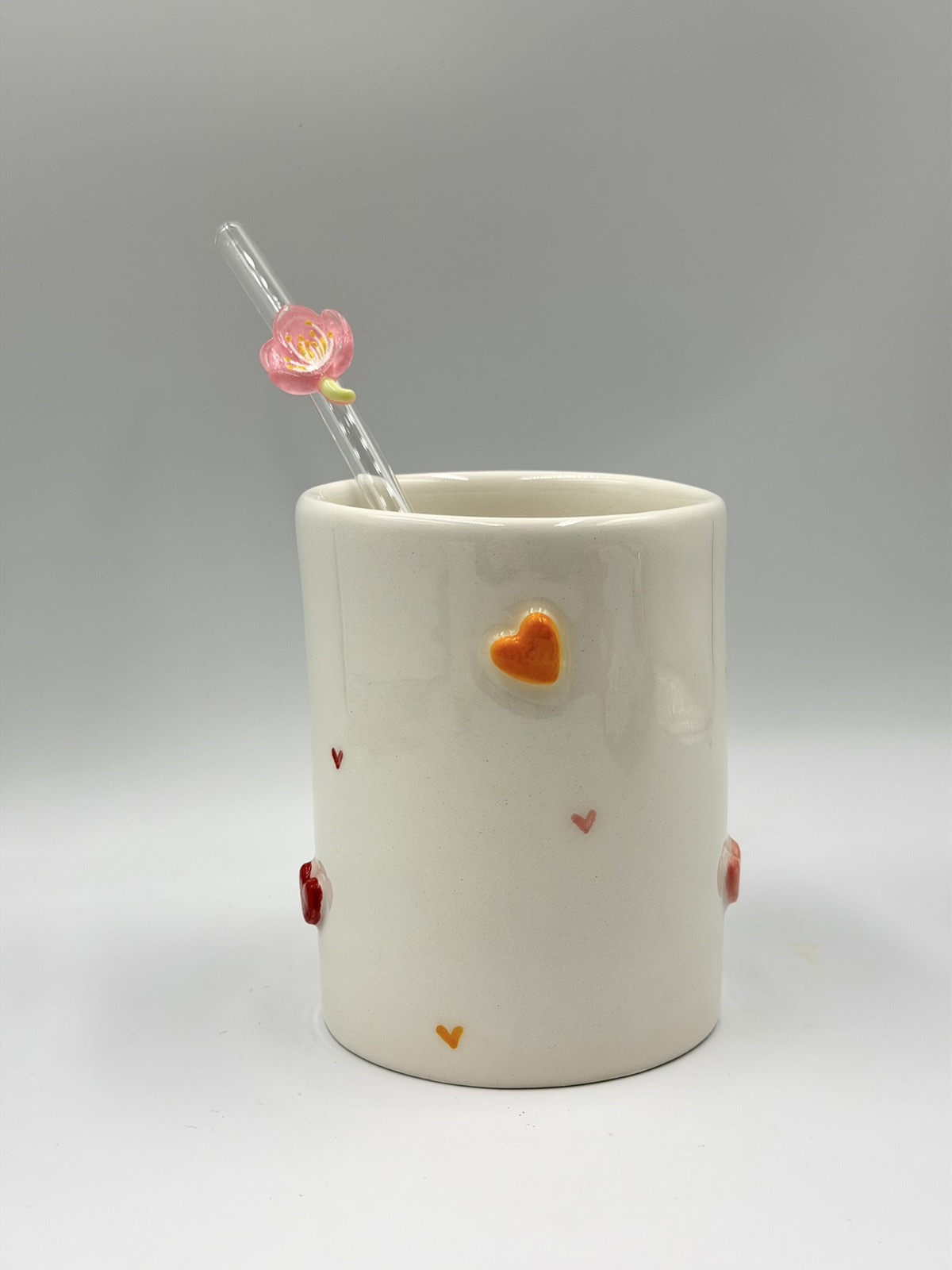 Πήλινη Κούπα Freddo Colourful Hearts