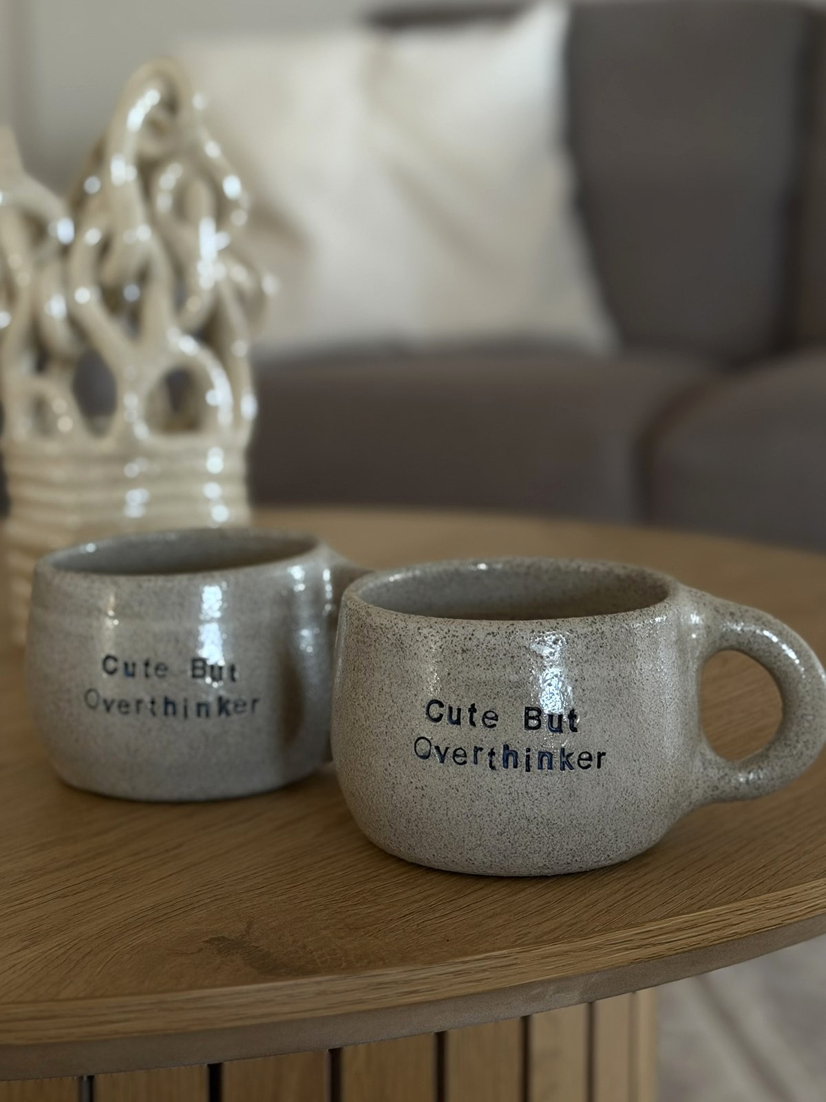 Πήλινη Κούπα Cute But Overthinker Mug