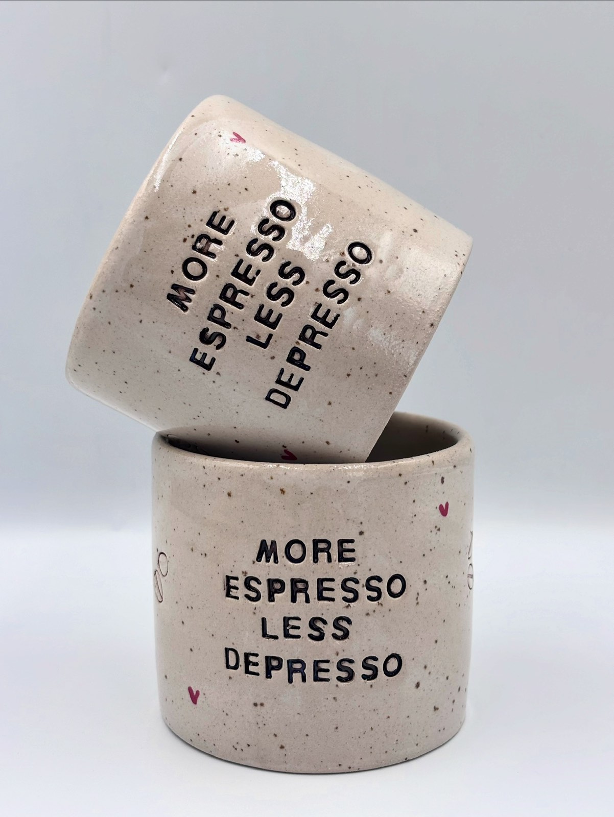 Πήλινη Κούπα More esspreso less Depresso Mug