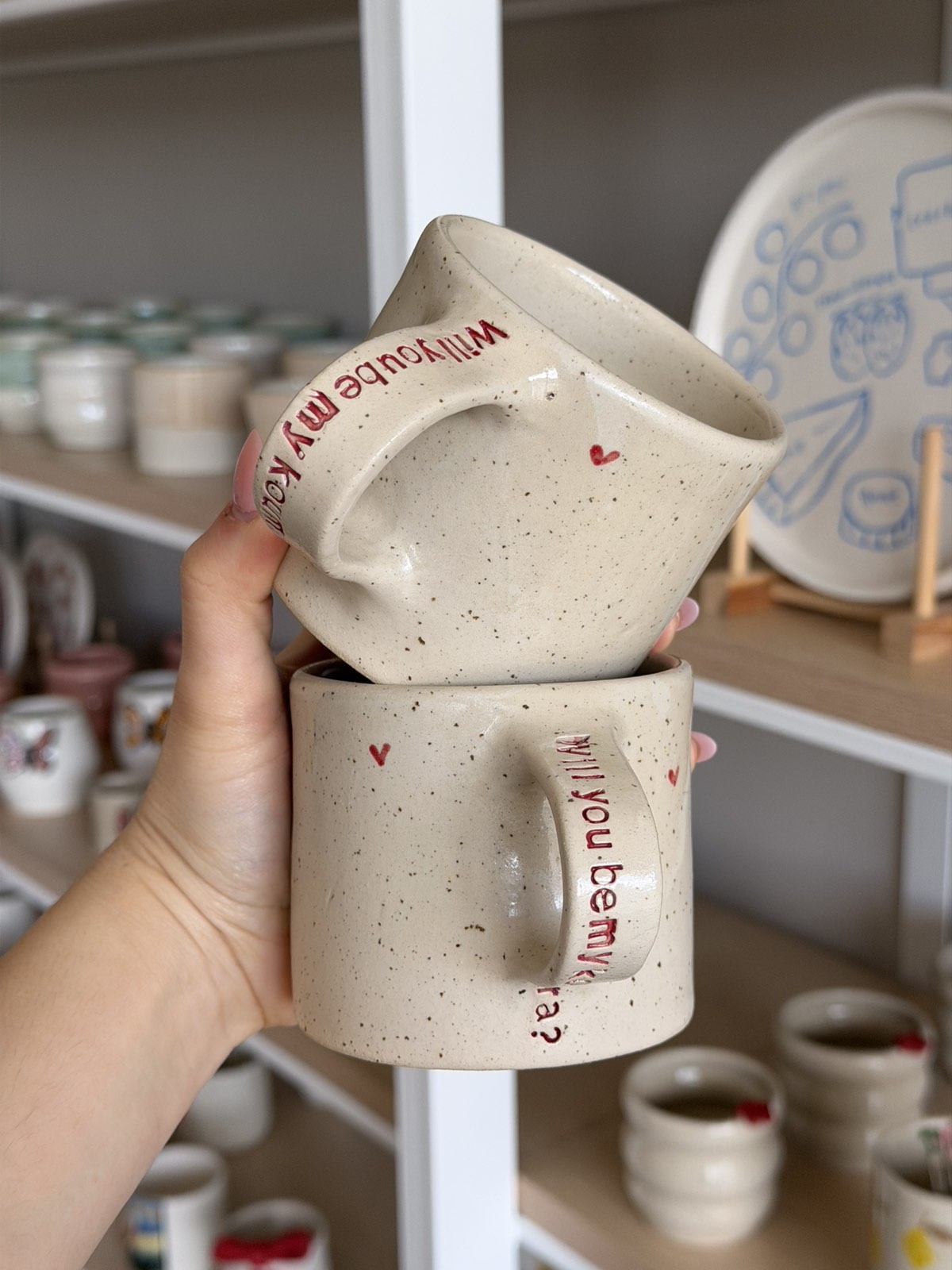 Πήλινη Κούπα 'Will you be my koumpara ?'